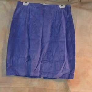 DANIER SZ 14 Purple Suede Short Skirt
